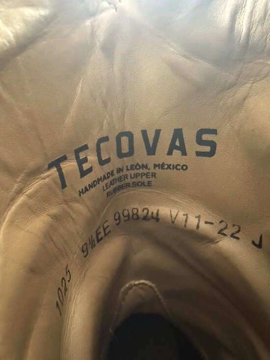 Tecovas Mens Boots The Knox Wedge Brown Cowhide Ropers Size 9.5 EE Work Ranch main image 10